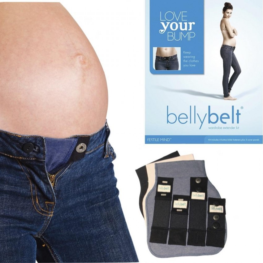 Cinturón extensible en la ropa para embarazadas