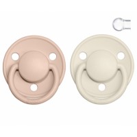 Chupete Bibs deluxe color ivory/blush